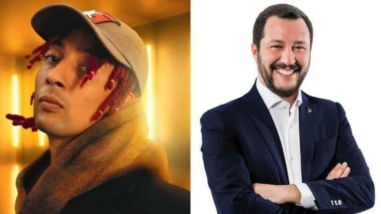 Tensione a San Siro tra Salvini e il rapper Ghali: non è il primo attrito tra il rapper e il leader della Lega