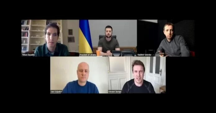 intervista zelensky giornalisti russi