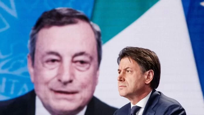 Conte, Grillo e Draghi