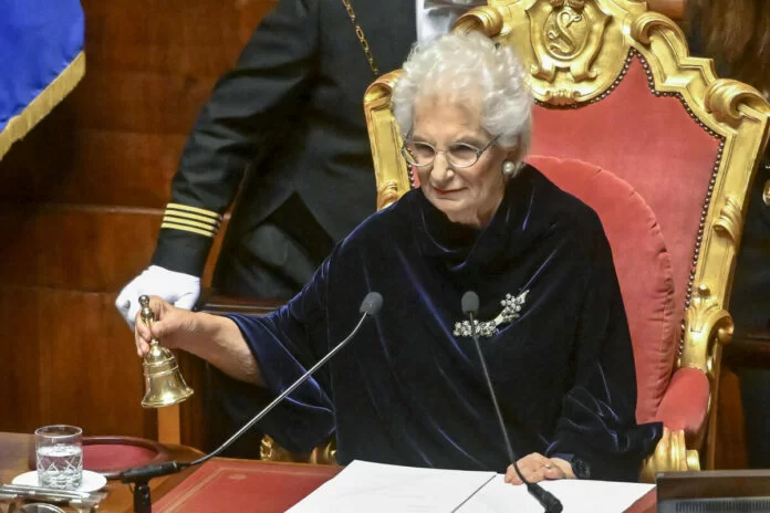 LIliana Segre, senatrice a vita, discorso in Senato