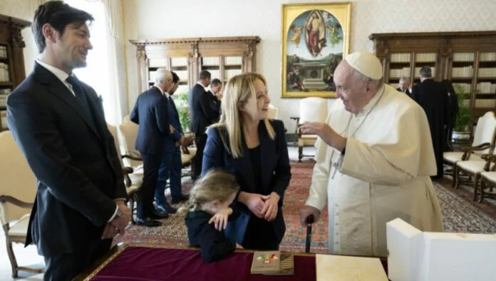 meloni incontra papa francesco