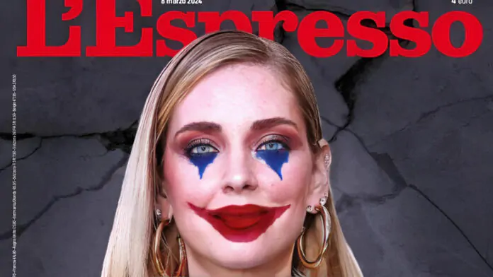 chiara ferragni come joker su l'espresso