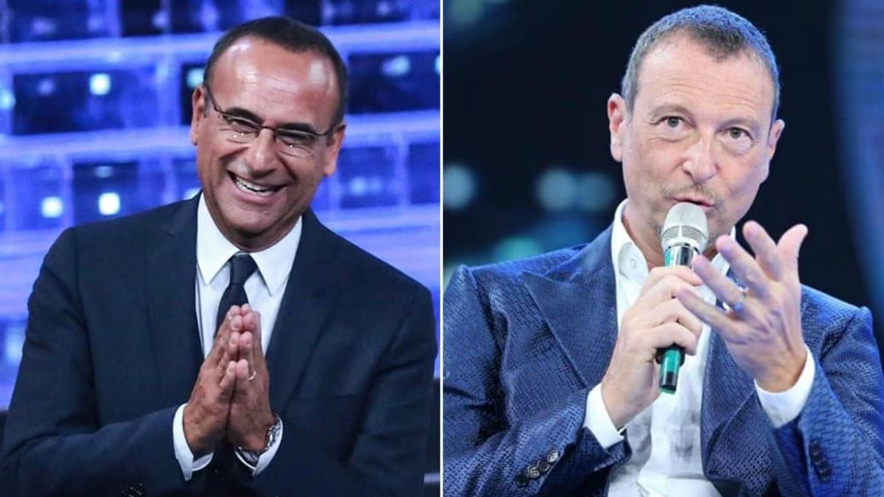 Carlo Conti, le frecciatine ad Amadeus
