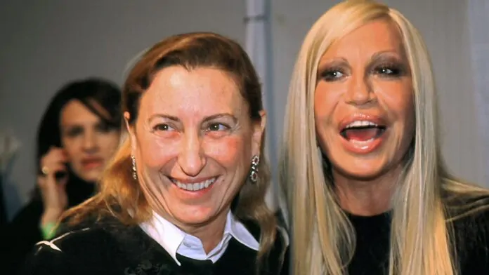 miuccia prada e donatella versace