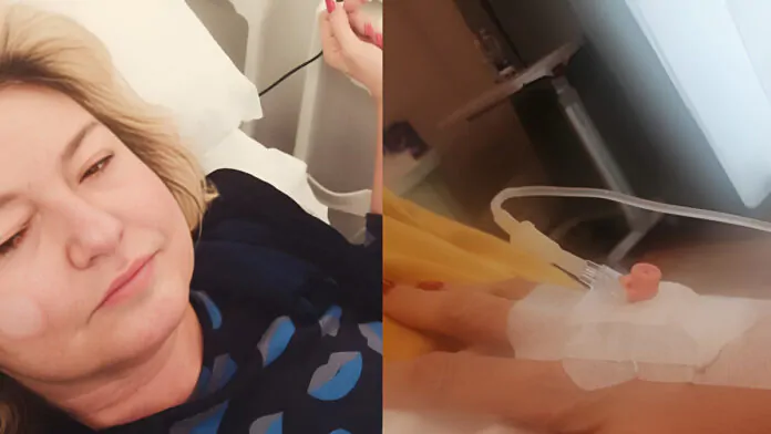 monica setta in ospedale