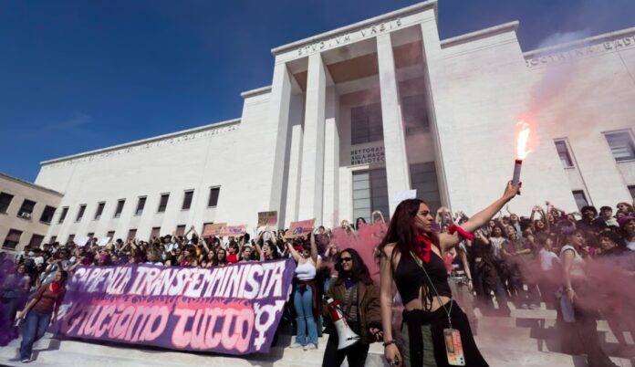 sicura, corteo alla sapienza