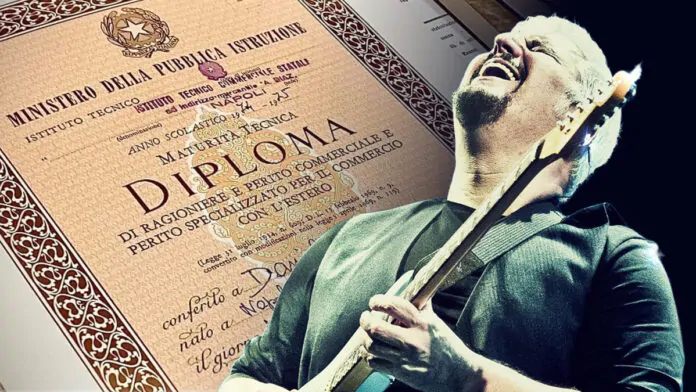 pino daniele diploma