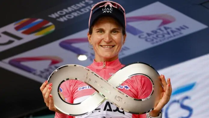 Elisa Longo Borghini trionfa al Giro d'Italia.