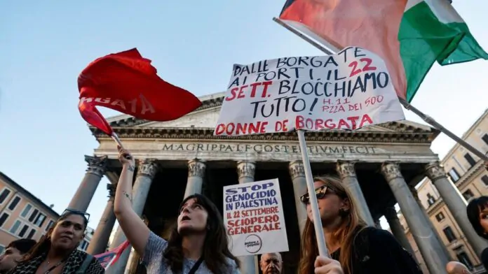 sciopero generale per gaza
