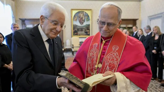 papa leone e mattarella