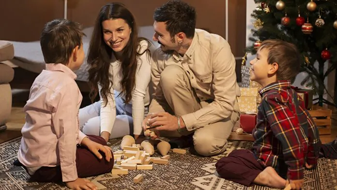 genitori durante le feste